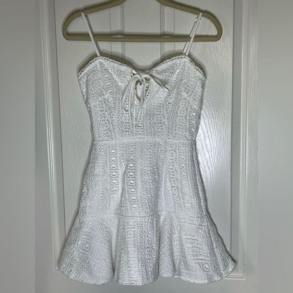 Superdown Del Crochet Keyhole Dress from revolve  size s - Picture 4 of 7